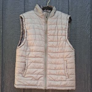 Carbon Women's Quilted Beige Vest